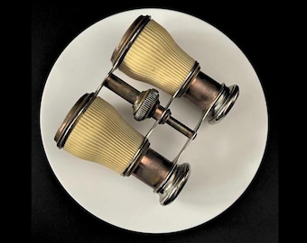 French Binoculars, Antique Chevalier Paris, Old Optics from France 