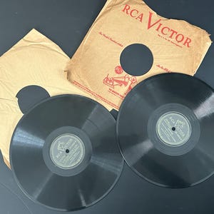 Perry Como 78 RPM Lot | RCA Victor | Because / If You Had All the World & Its Gold | So Far / A Fellow Needs a Girl | Vintage Records