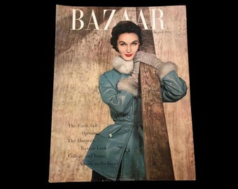 1953 HARPER'S BAZAAR Tijdschrift | Omslag: Evelyn Tripp gefotografeerd door Louise Dahl-Wolfe | Augustus 1953 |