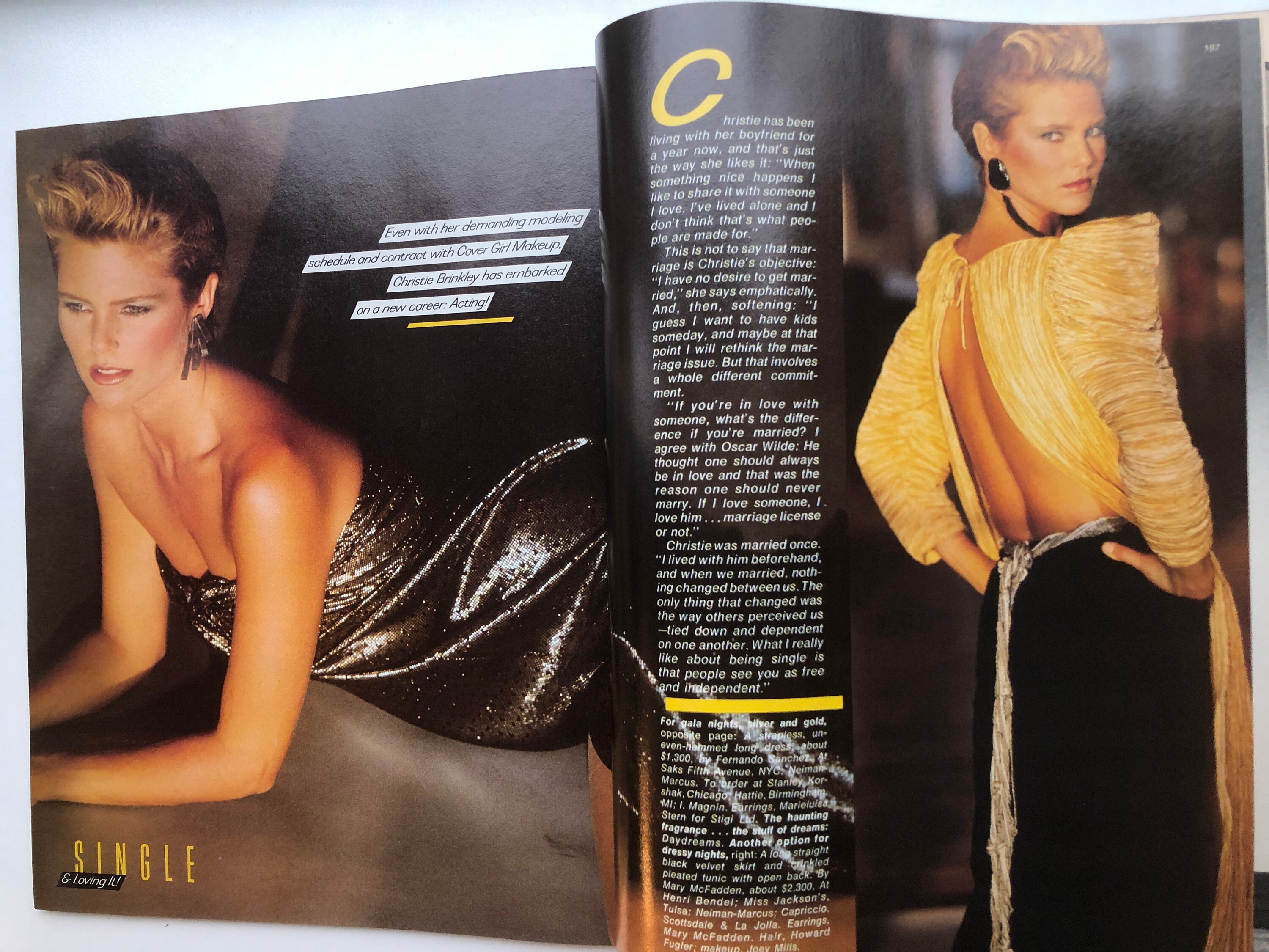 1982 HARPERS BAZAAR Magazine | Cover: Farrah Fawcett | November