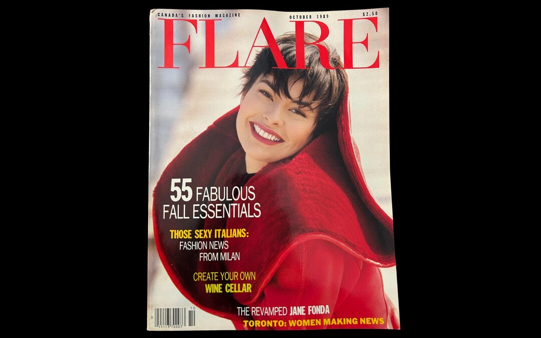 1989 FLARE Magazine | Cover: Annabel Reyes | October 1989 - Etsy