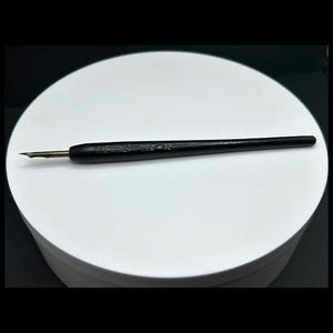 ESTERBROOK No. 32 Wooden Dip Pen with Esterbrook Lithographic Nib | Made in USA | Black Wood Nib Pen | Vintage Dip Pen