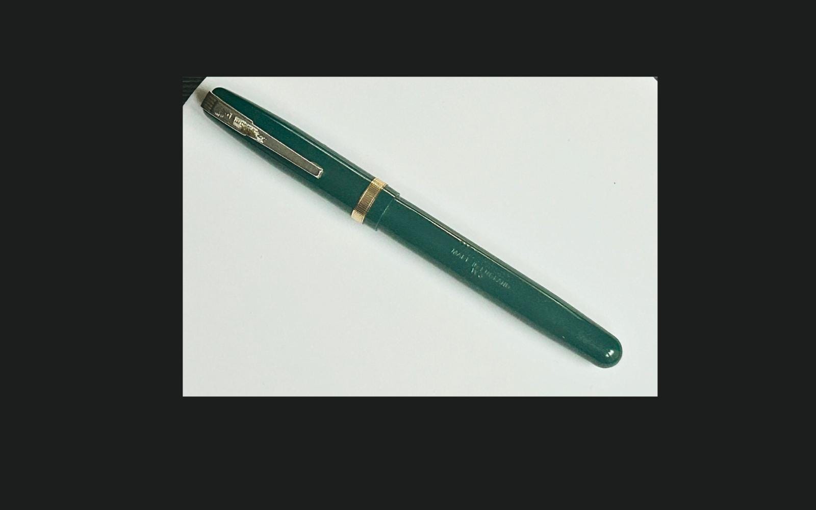 Stylo Plume Ancien Waterman 52 Cerclé Or - État Comme Neuf - Occasion Pour Collectionneurs
