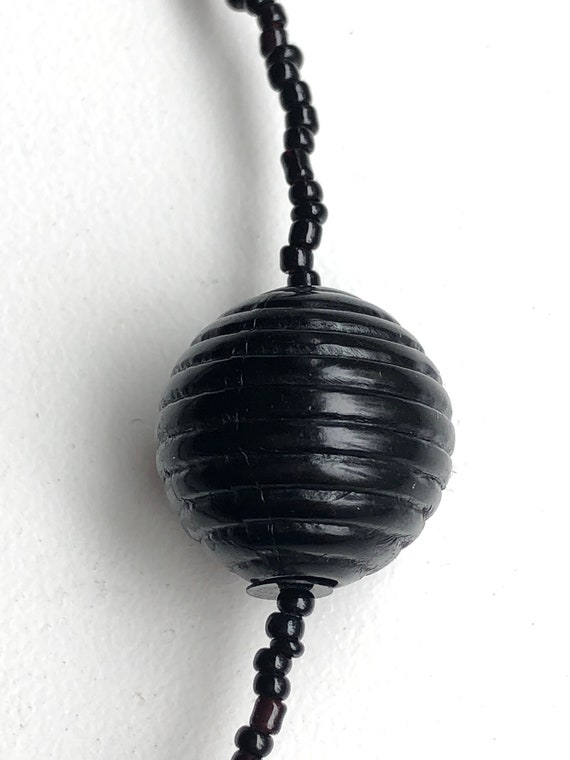 Vintage Flapper-Era Bakelite-Inspired Beaded Neck… - image 4