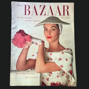 Harper's Bazaar UK March 1948 Vintage Rare Retro Original