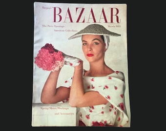 1953 HARPER'S BAZAAR Magazine I Omslag: Georgia Hamilton | Maart 1953 | Louise Dahl-Wolfe I Harper's Bazaar Magazine maart 1953 I