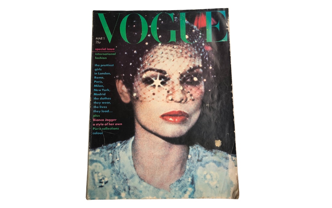 1974 VOGUE Magazine UK Edition March 1 1974 Vintage Vogue Magazine