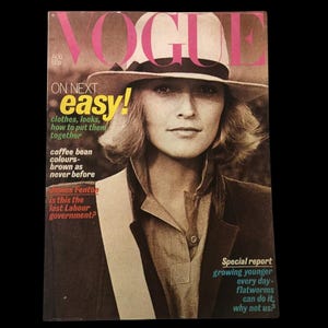 1977 UK VOGUE Magazine | Cover: Kirsti Toscani | August 1977 | Loulou de La Falaise | The Jam | Thadée Klossowski  | James Fenton