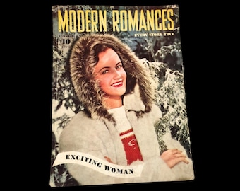 1940 MODERN ROMANCES Magazine I December 1940 I Women's Magazine I Love Stories I Pulp Magazine I Romance I Vintage Women's Magazine