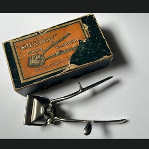 1930s BRESSANT Hair Clipper | Brown & Sharpe Manual Barber Tool 1930s | Antique Hair Cutting Device | Vintage Grooming Tool