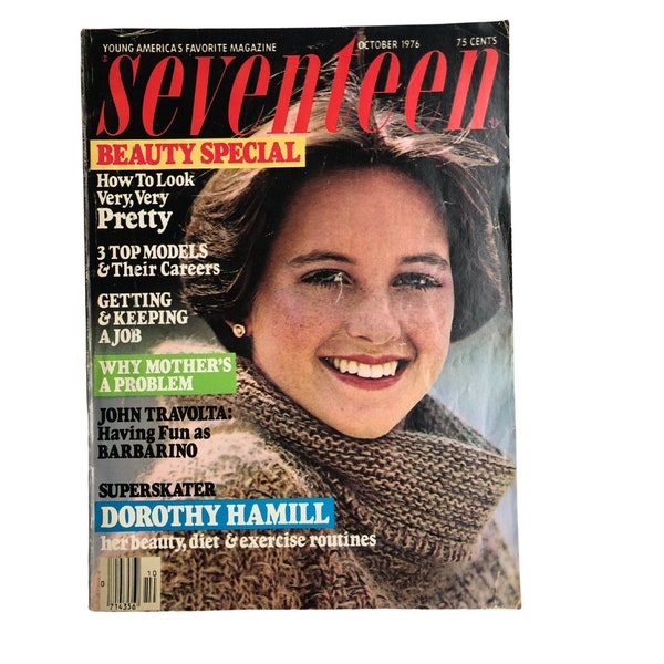 1976 SEVENTEEN Magazine Seventeen Magazine October 1976 | Collectible '70s Teen Magazine 1970s Fashion I Cover Dorothy Hamill