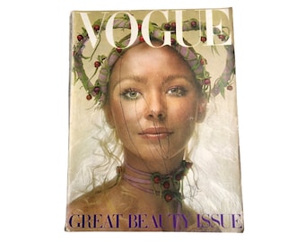 1970 VOGUE Magazine UK Edition June 1970 Vintage Vogue Magazine Cover: Maudie James by Clive Arrowsmith 70s Fashion RARE Magazine