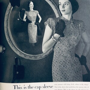 1944 VOGUE Magazine I February 1, 1944 I Vogue Magazine I Vintage Vogue I 1940s Collectible Magazine I Meg Mundy I Bijou Barrington image 7