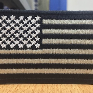 USA Flag Dst File Black Grey And White