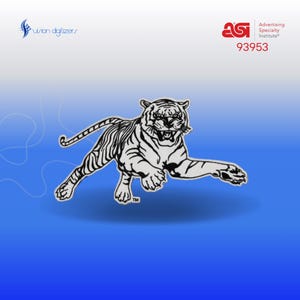 White Tiger  Embroidery Patch |  Custom Tiger Patch | Tiger Embroidered Patches | Iron on Tiger Patch | Patches For Jacket, Bag Pack & hats