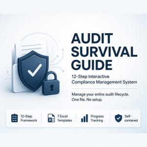 Audit Survival Guide: 12-Step Framework, Interactive Checklists and Excel Templates