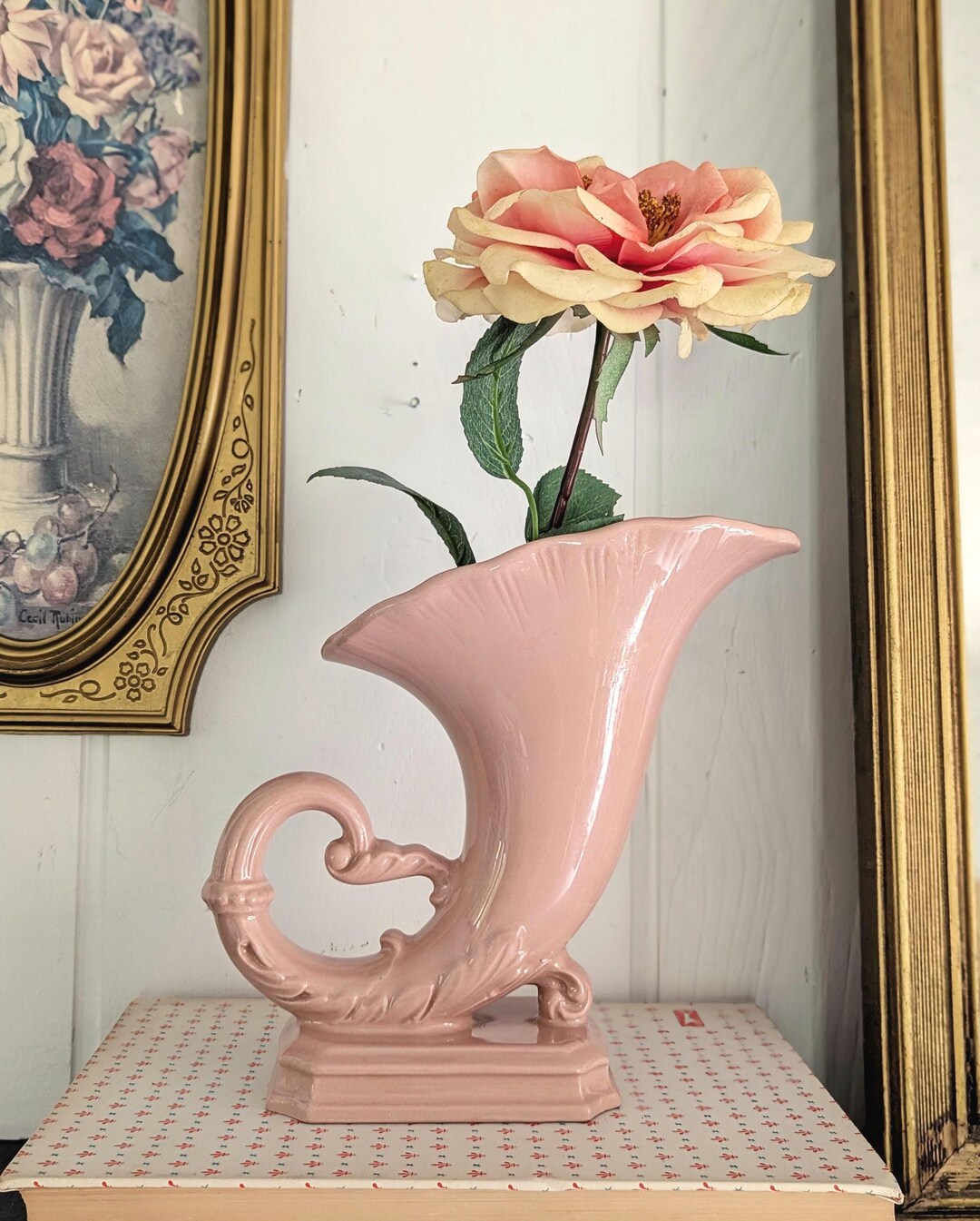 60s 清水焼 Space Age 花器 Mid Century Pink il_1080xN.6875620712_271l.jpg