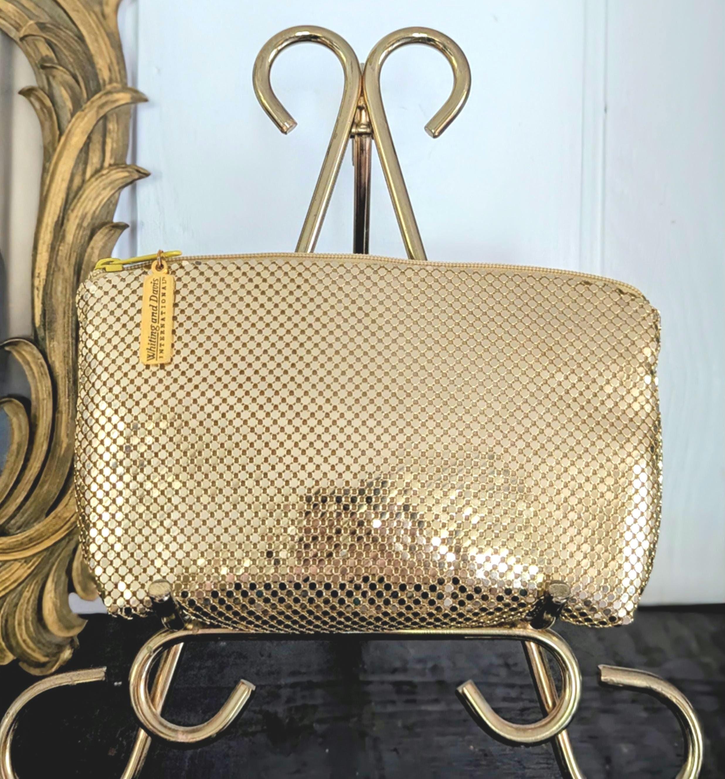 Whiting and Davis Gold Mesh Bag - Etsy