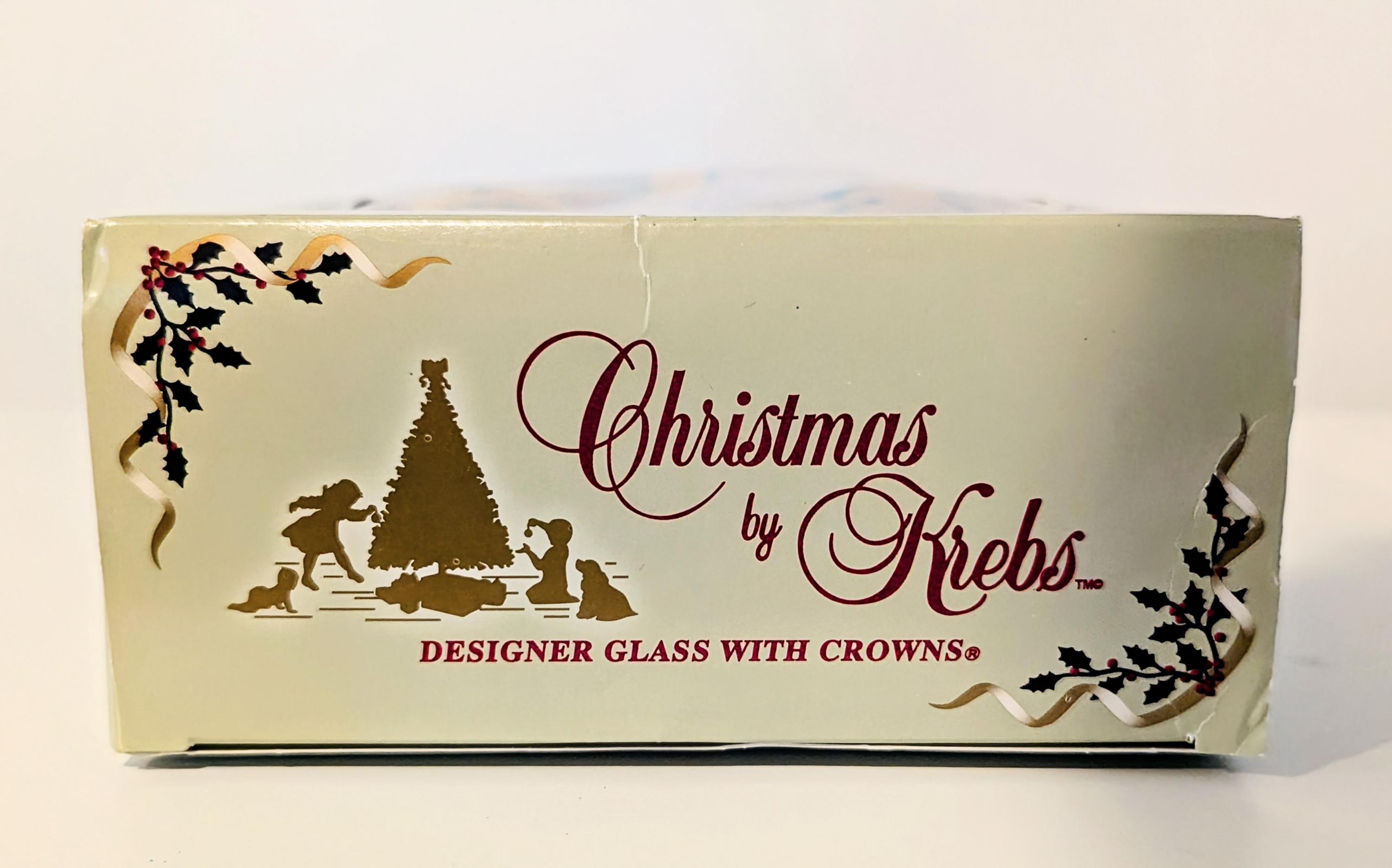 2001 Vintage Christmas by Krebs Set of 4 Glass Ornament Bulbs With