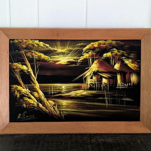 70's Velvet Painting - Etsy