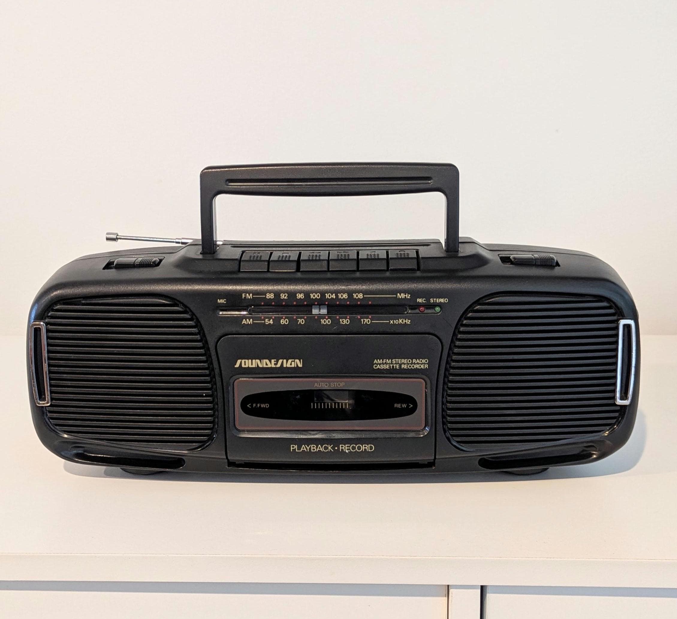 RADIO-TV-CASSETTE RECORDER 本体 Am Fm Cassette Recorder - Etsy