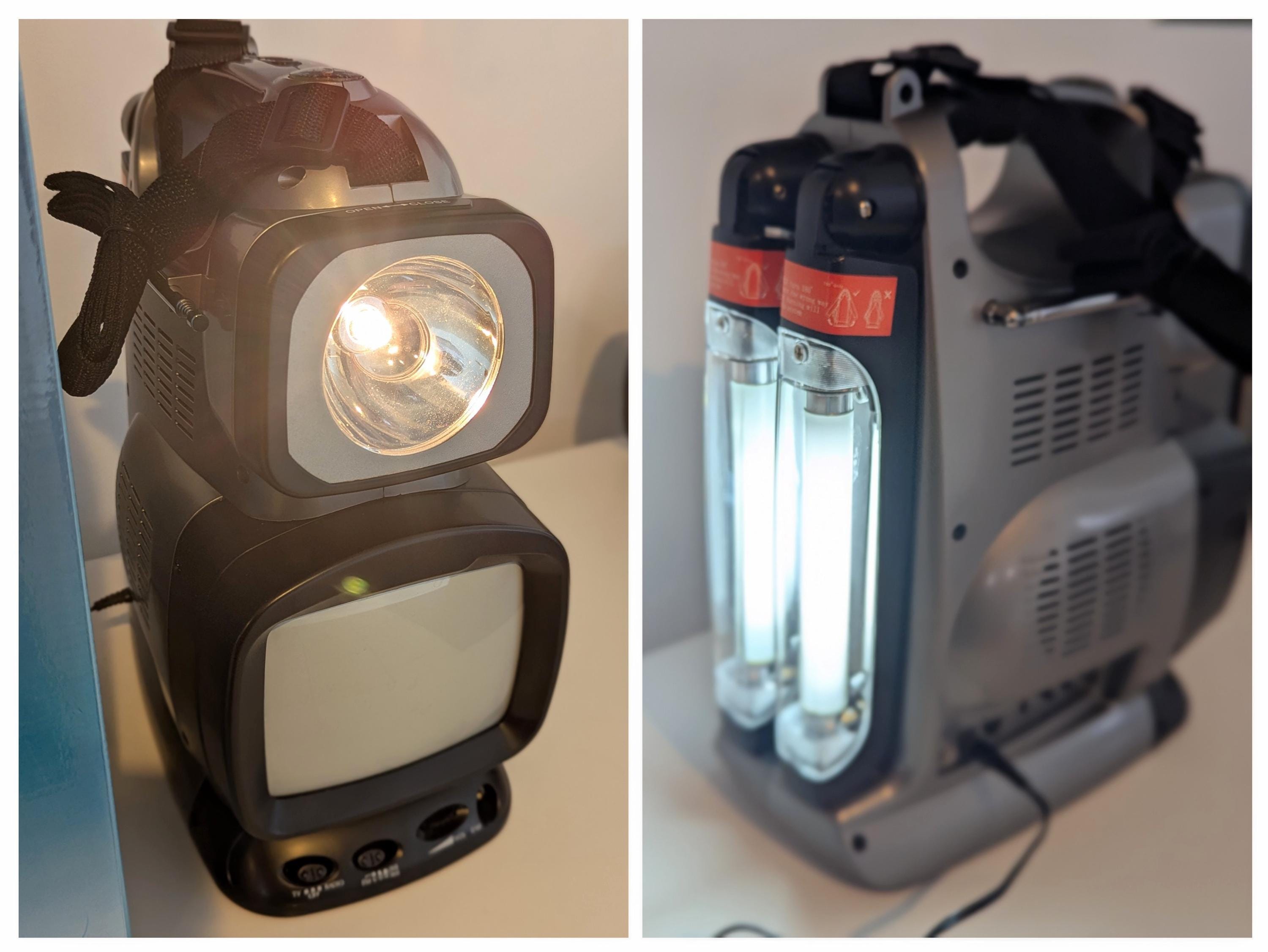 NOS 2003 Vintage 9 in 1 Super Portable TV, Lantern, Radio, Siren