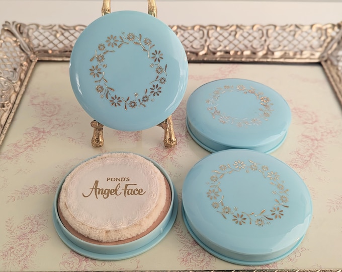 1960s and 1970s Vintage Pond's Angel Face Compact Makeup, Set of 4 ...