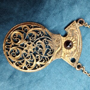 Antique Gilt Verge Watch-Cock Necklace