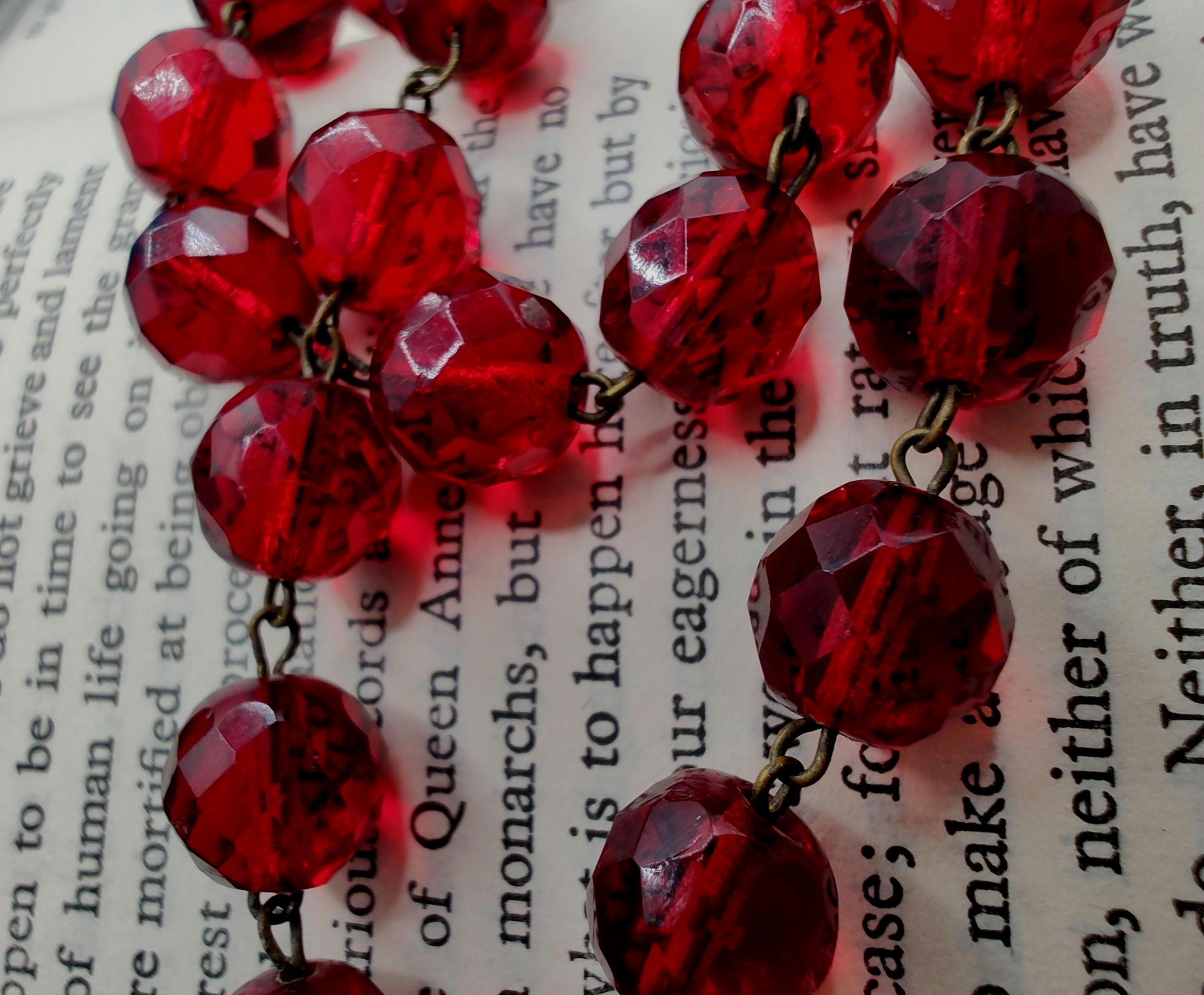 1930's vintagebeadsネックレス 1930年代 ガラスビーズ ロング ネックレス（1930's Glass Beads