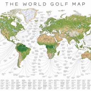 O Mapa Mundial do Golfe