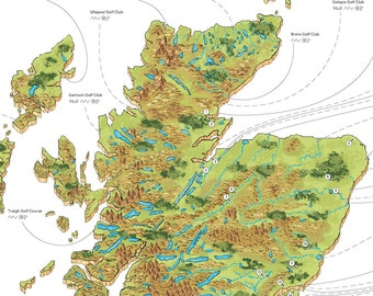 The Scottish Golf Map