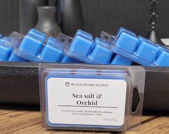 Sea Salt & Orchid Coconut Wax Melts: Non-Toxic Coastal Scent