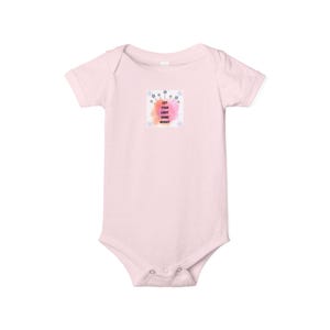 Baby Bodysuit with Colorful Design, Cute Infant Outfit, Newborn Gift, Milestone Photo Prop, Baby Shower Gift