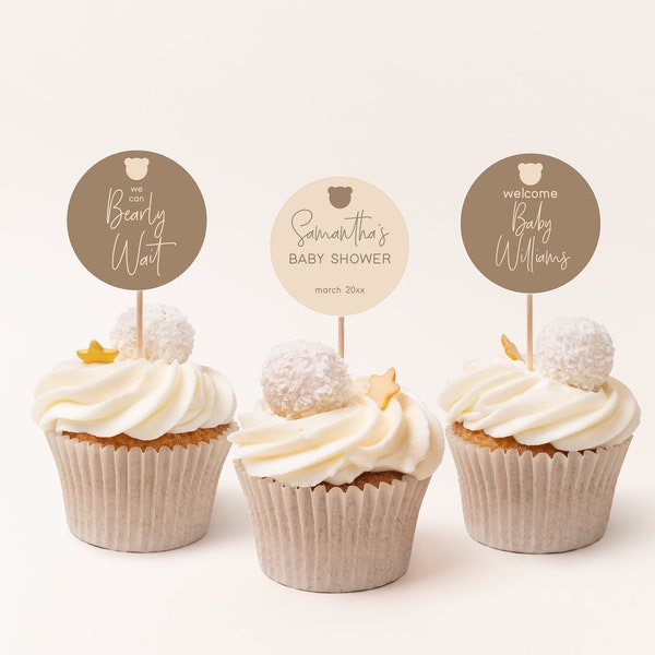 Cupcake Toppers Baby Shower - Etsy