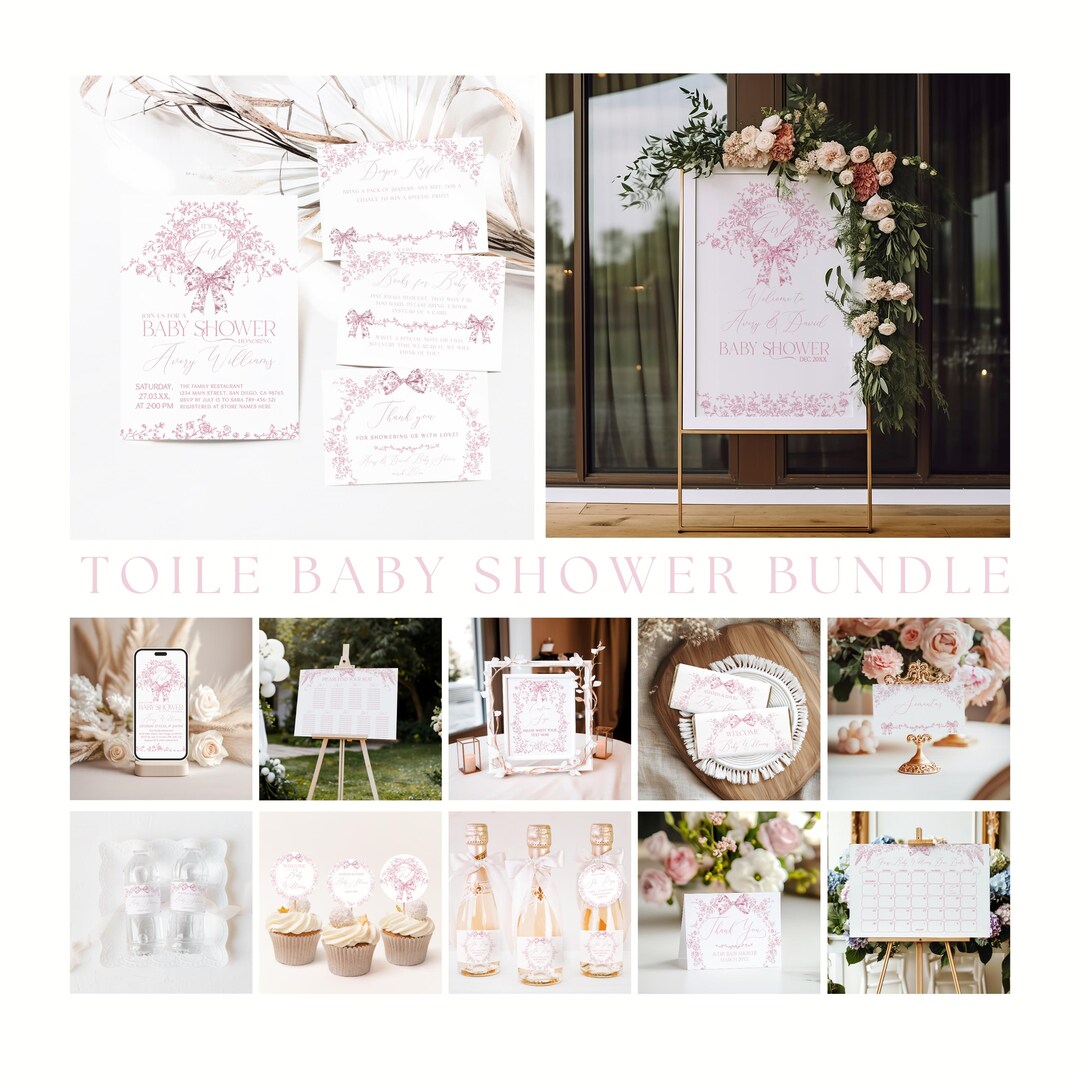 Toile de fond Shower de Bébé Personnalisable Idées Douceur Pétales Roses LXX6-233