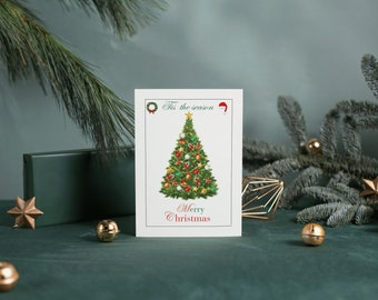 Printable Christmas Card, Digital Download Printable, Merry Christmas Card, Print at Home, Christmas Card Digital Download Printable