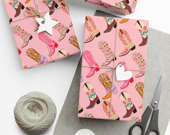 Cowboy Boot Wrapping Paper