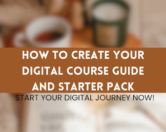 Cree una guía de curso digital y un paquete de inicio (también se puede revender el curso): curso completo