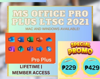 MS OFFICE Pro Plus LTSC 2021 (Windows/Mac) (levenslange toegang)