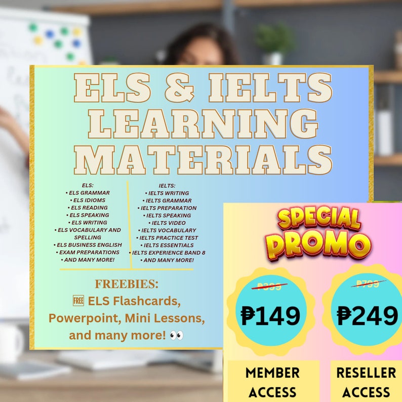 ELS AND IELTS Learning Materials Downloadble/Lifetime Access image 1