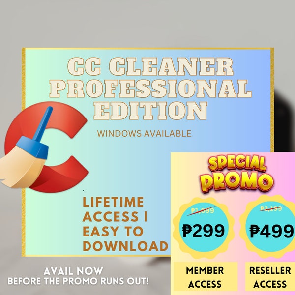 CC Cleaner Professional Edition (Windows) (Lifetime Access - Easy to Download)