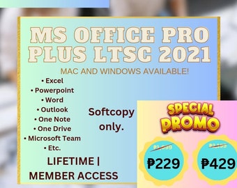 MS OFFICE Pr0 Plus LTSC 2021 (Windows/Mac) (a vita/Accesso per i membri)