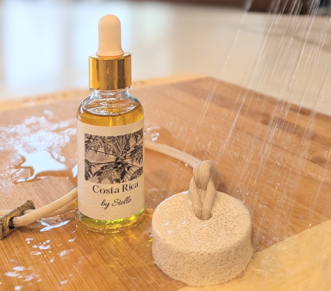 Costa Rica-essential Oil Blend, Shower Diffuser Stone, Lava Stone ...