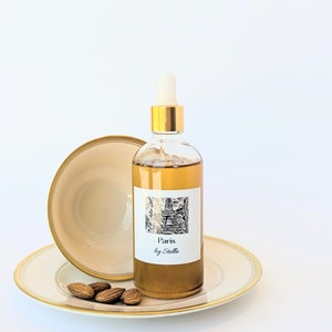 Paris luxury body oil, Scented Body oil, Plant based body oil, Handcrafted body oil, Body moisturizer, natural moisturizer, healing oil.