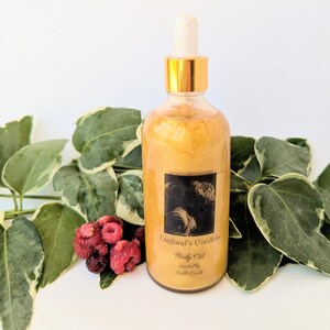 England&#39;s Gardens shimmer body oil, Scented Body oil, Plant based body oil, Handcrafted body oil, Body moisturizer, natural moisturizer.