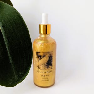Florida Keys shimmer body oil, Scented Body oil, Plant based body oil, Handcrafted body oil, Body moisturizer, natural moisturizer.
