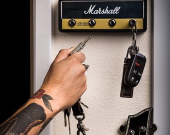 Music Key Holder, Marshall Amp Key Hanger, Keychain Holder, Guitar Key Hook, Wall Key Rack, Key Storage, Gift For Music Lover, Unique Gift