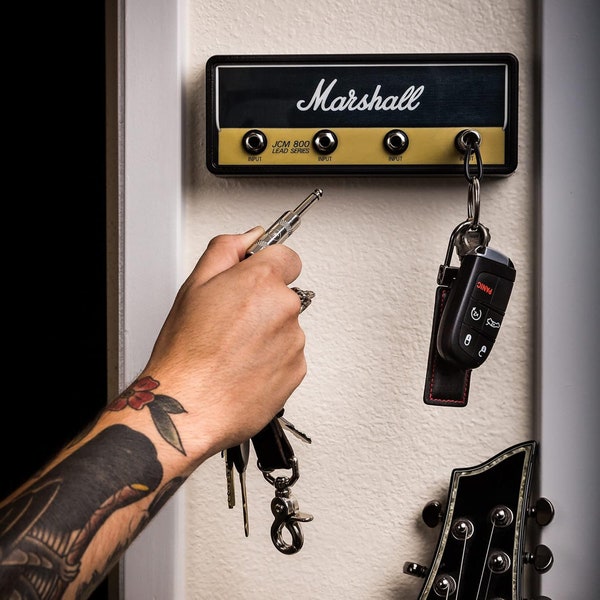 Music Key Holder, Marshall Amp Key Hanger, Keychain Holder, Guitar Key Hook, Wall Key Rack, Key Storage, Gift For Music Lover, Unique Gift