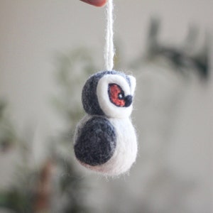 Owl Ornament, Felt Owl Ornament, Christmas Ornament,Pet Ornament, Felt Animals, Faire Trade Handmade in Nepal.