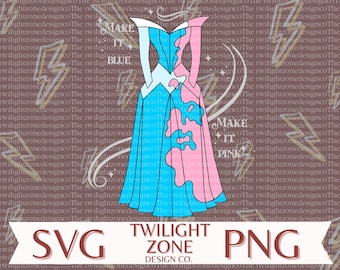 make it pink make it blue dress Is Aurora's Dress Pink or Blue?
